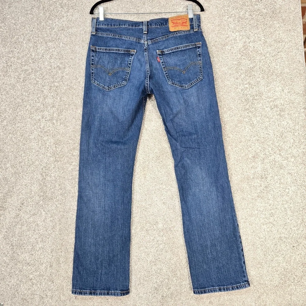 Levis 527 Jeans Mens 32x30 (fit 32x29) Blue stretch Slim Boot bootcut
